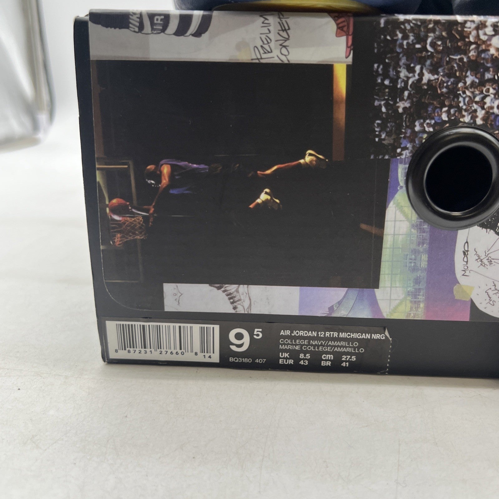 Size 9.5 - Air Jordan 12 Retro Michigan (BQ3180-407)