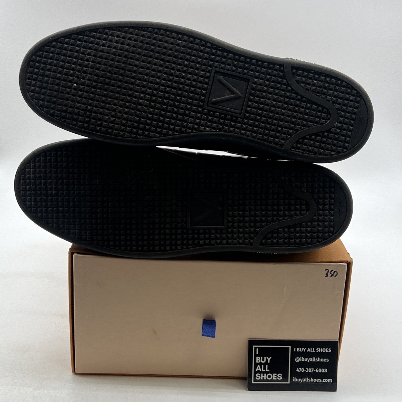 Size 10.5LV - LOUIS VUITTON MEN BLACK CROCODILE LEATHER SHOES SNEAKERS