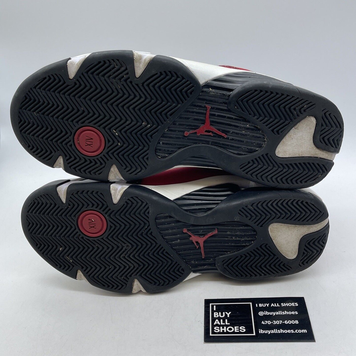 Size 8 - Air Jordan 14 Retro Gym Red Black White Suede Leather (487471-006)