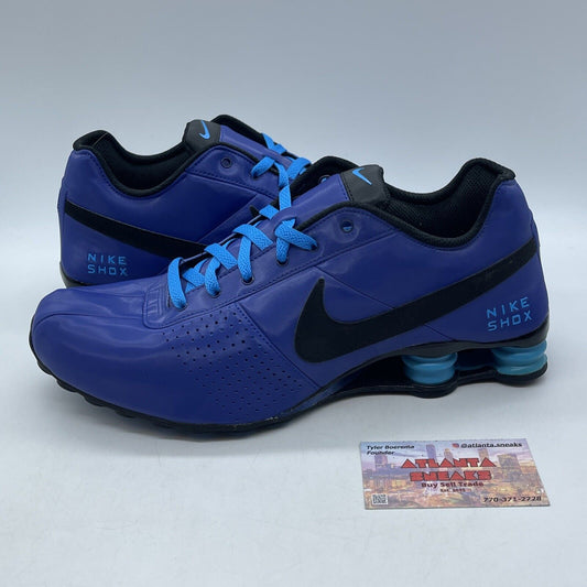 Size 11.5 - Nike Shox Deliver Royal Blue Black Suede Leather (317547-404)