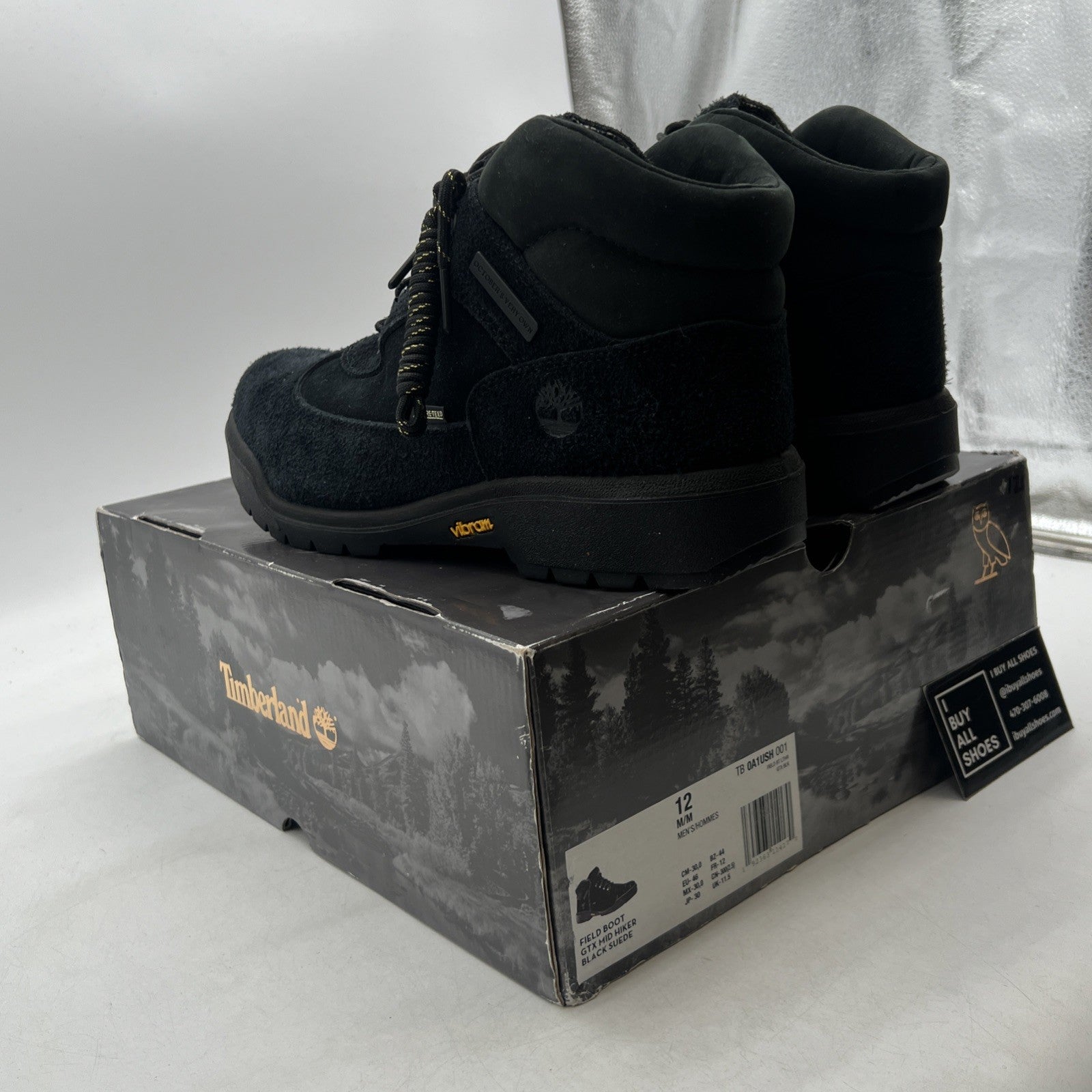 Size 12 - Timberland X OVO Gore Tex Lace Up Drake Fashion Leather Field Boots