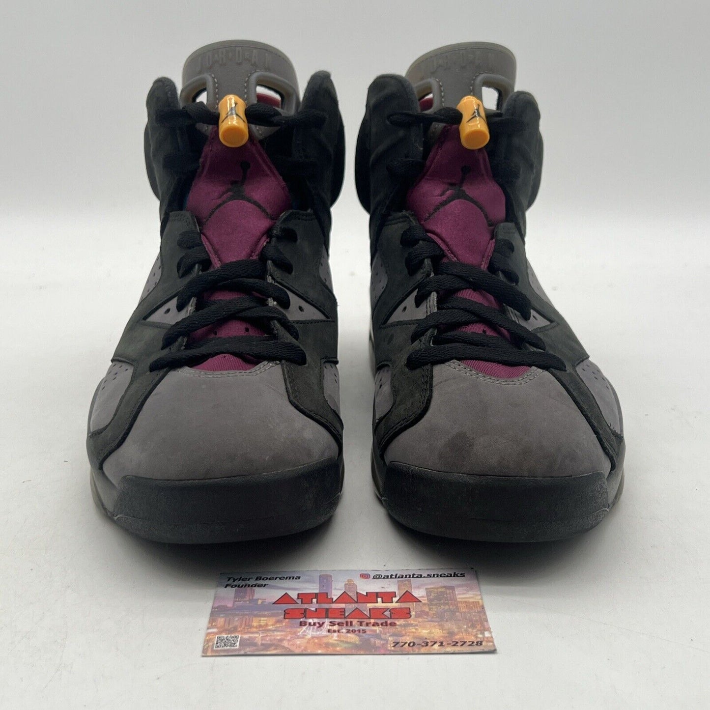 Size 8.5 - Jordan 6 Bordeaux Yellow Grey Suede Black Maroon (CT8529-063)