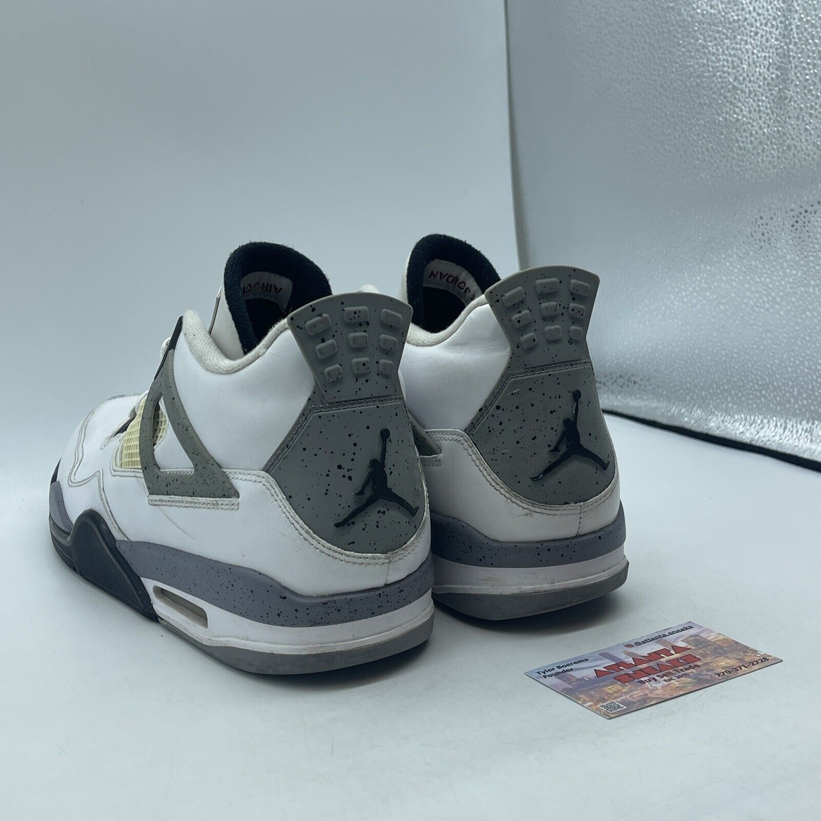 Size 14 - Jordan 4 Retro Cement 2012 Red White Gray Black (308497-103)