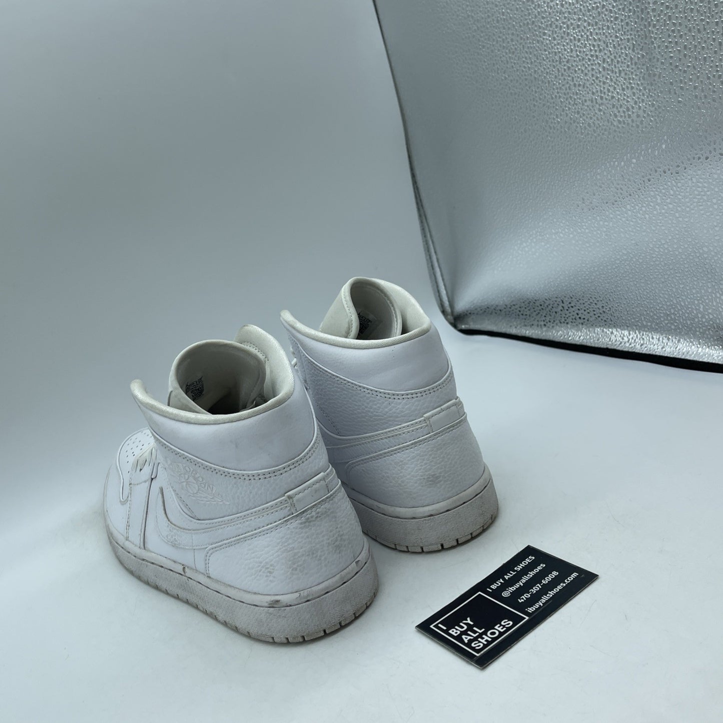Size 10 - Jordan 1 Mid Triple White - 554724-130