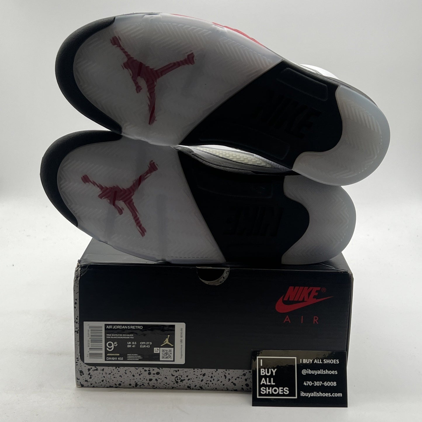Size 9.5 - Air Jordan 5 Retro Mid Fire Red (DA1911-102)