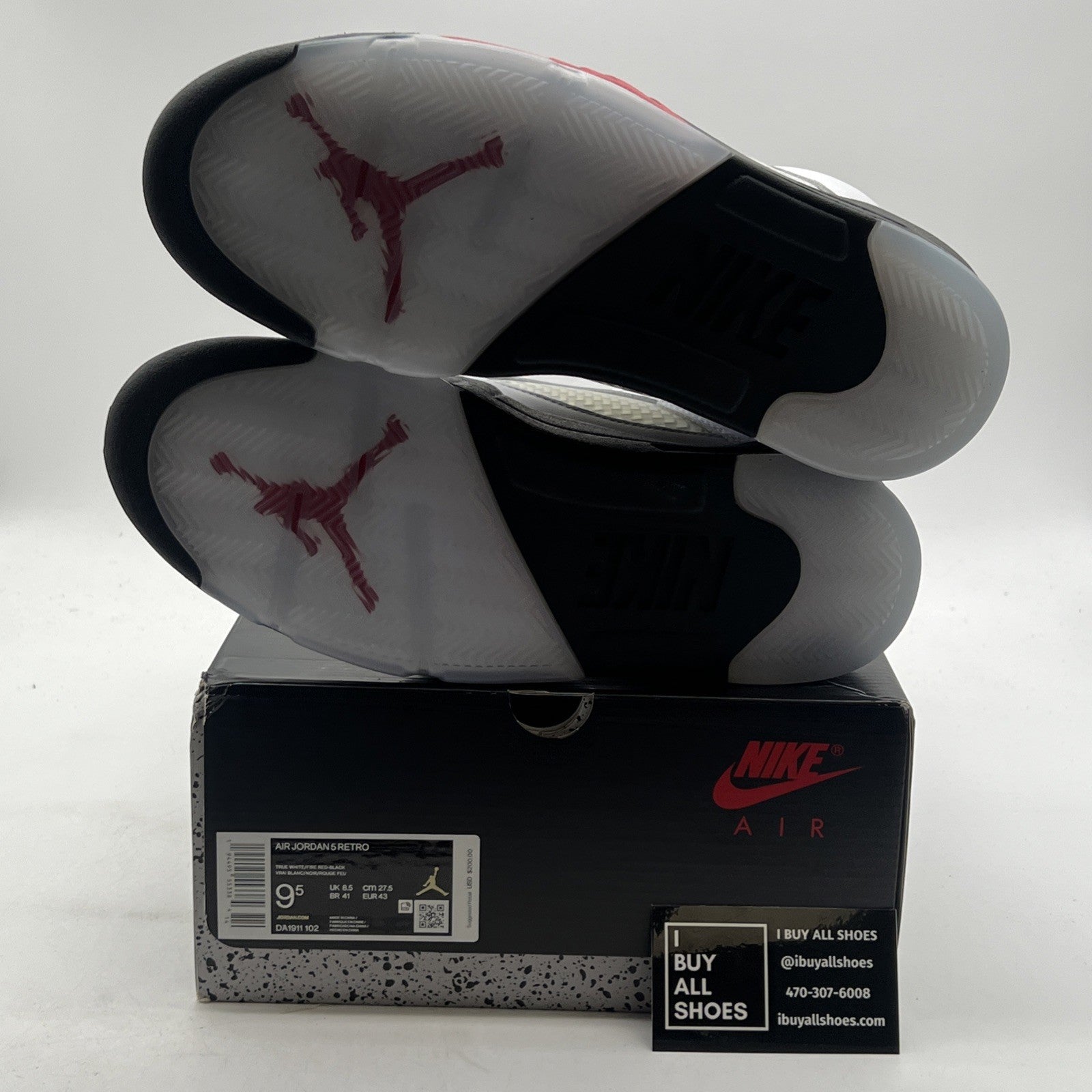 Size 9.5 - Air Jordan 5 Retro Mid Fire Red (DA1911-102)