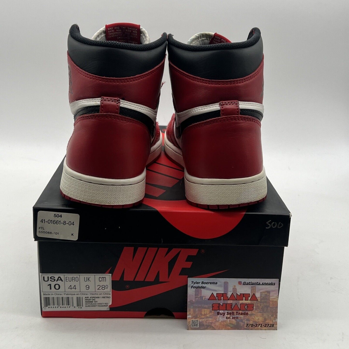 Size 10 - Air Jordan 1 Retro OG High Chicago (555088-101)