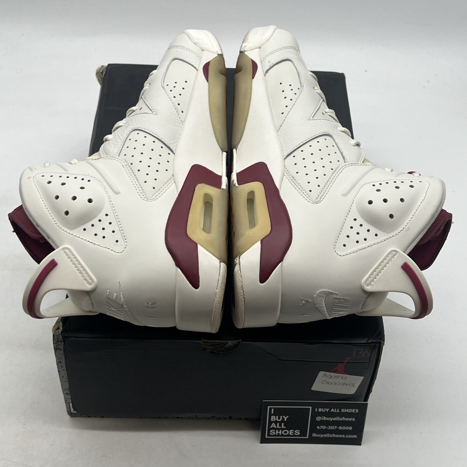 Size 10.5 - Air Jordan 6 Retro 2015 Maroon (384664-116)