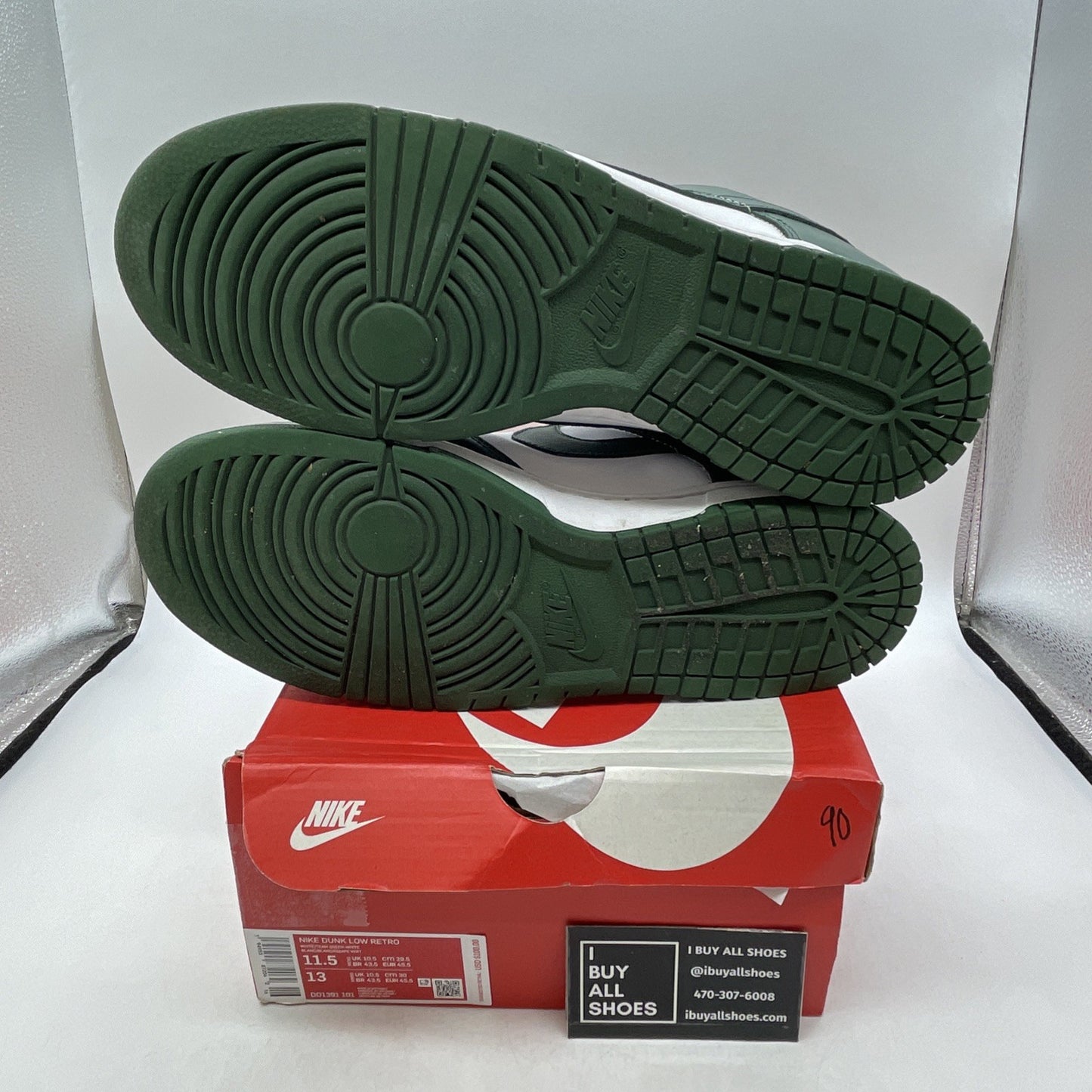 Size 11.5 - Nike Dunk Low Michigan State (DD1391-101)