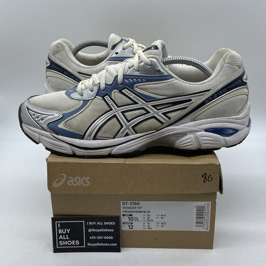 Size 10.5 - Asics Sportstyle GT-2160 Cream Denim Blue Running (1203A320-107)