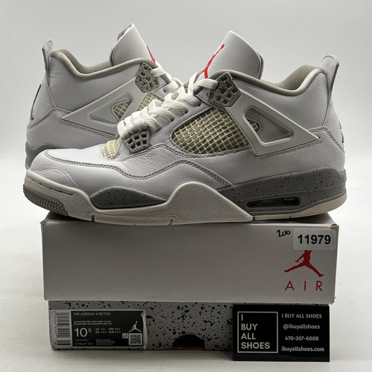 Size 10.5 - Air Jordan 4 Retro Mid White Oreo (CT8527-100)