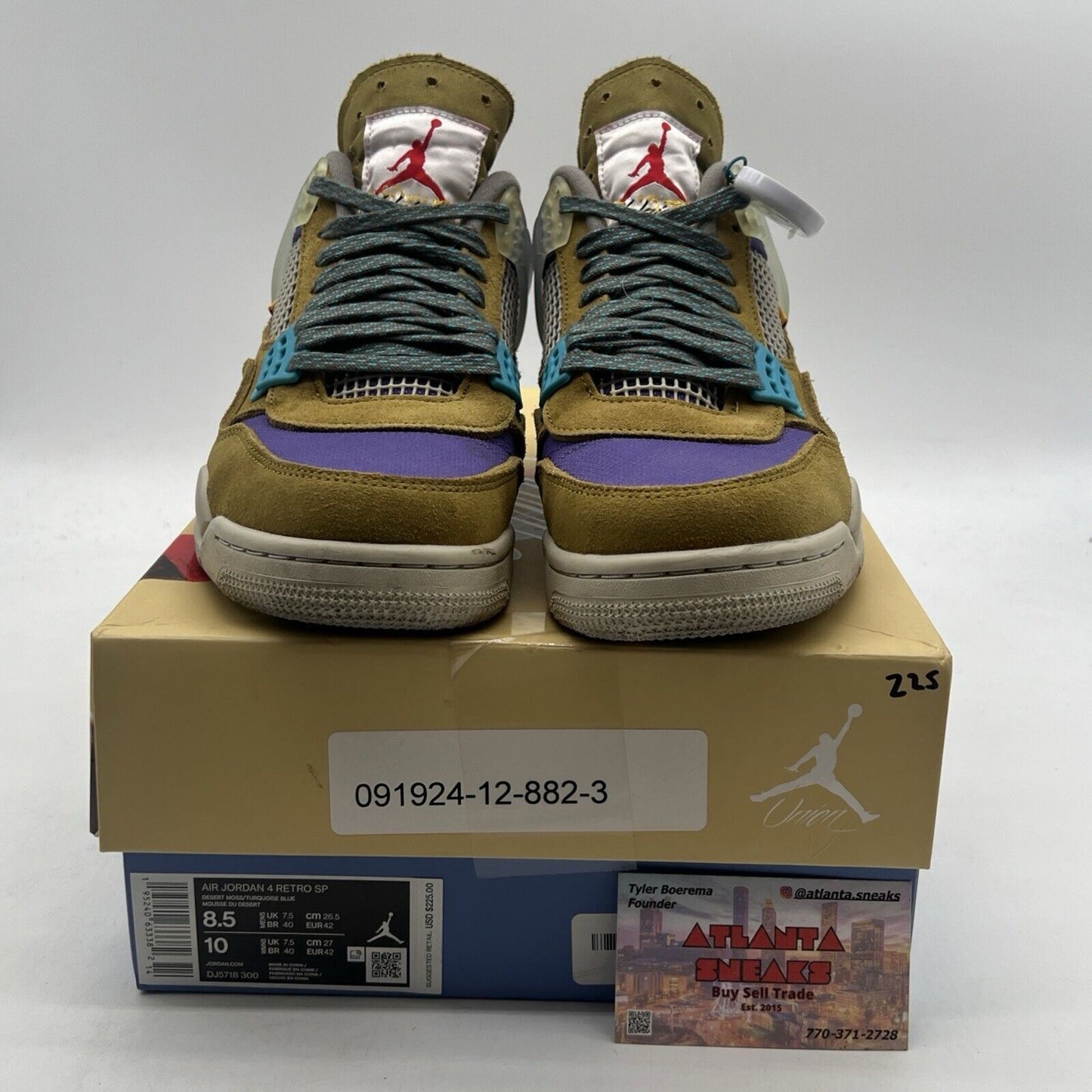 Size 8.5 - Air Jordan 4 Retro SP x Union 30th Anniversary (DJ5718-300)