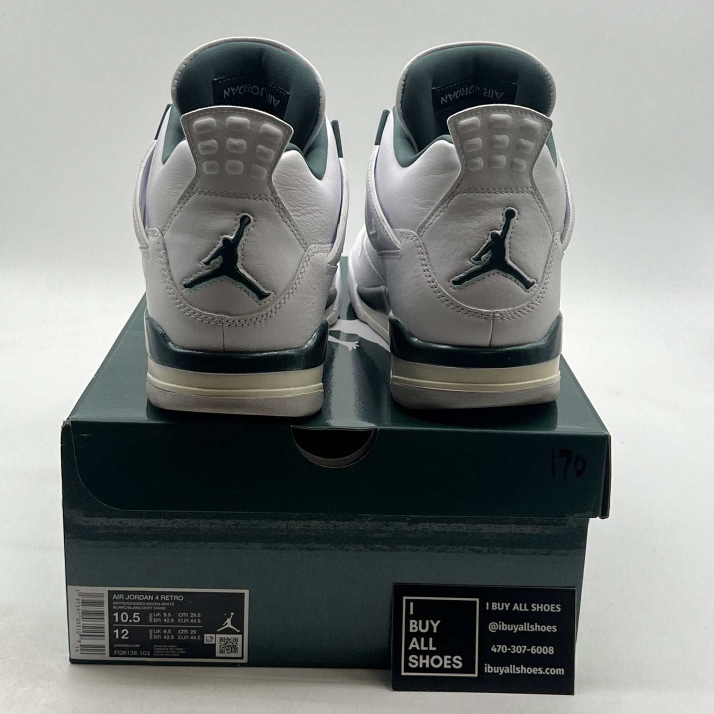 Size 10.5 - Air Jordan 4 Retro Oxidized Green (FQ8138-103)