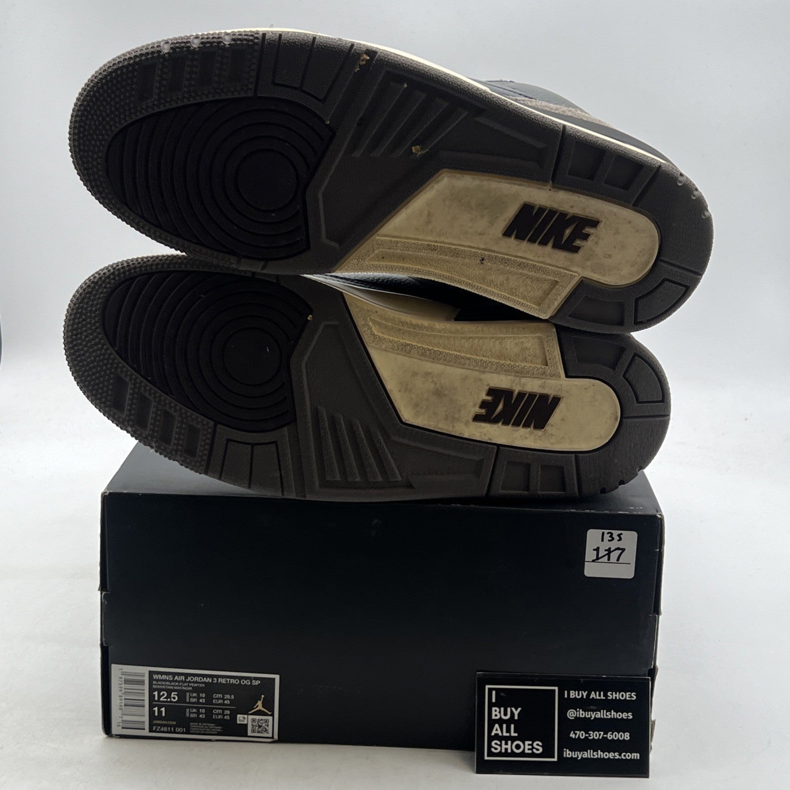 Size 12.5 - A Ma Maniére x Air Jordan 3 Retro While You Were Sleeping W