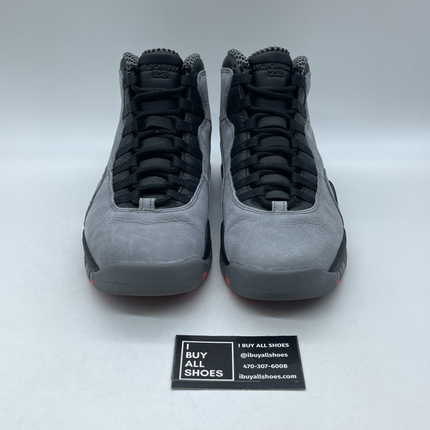 Size 9.5 - Air Jordan 10 Retro Cool Grey Black Suede Leather (310805-023)