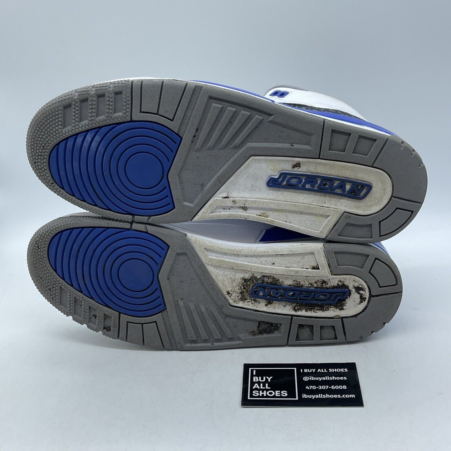 Size 11 - Jordan 3 Retro Mid Racer Blue White Grey Suede Leather (CT8532-145)