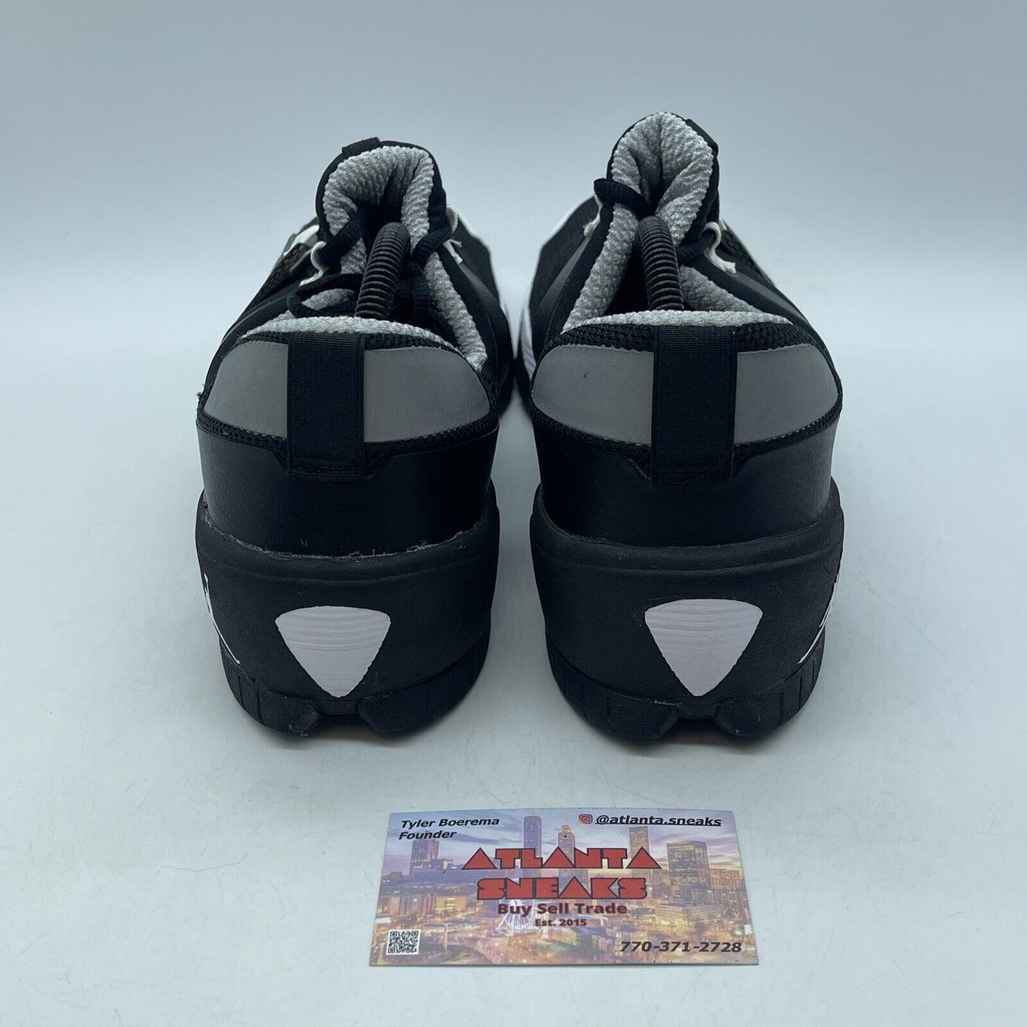 Size 11 - Jordan Alpha Trunner Black White grey  Suede Leather (407582-001)