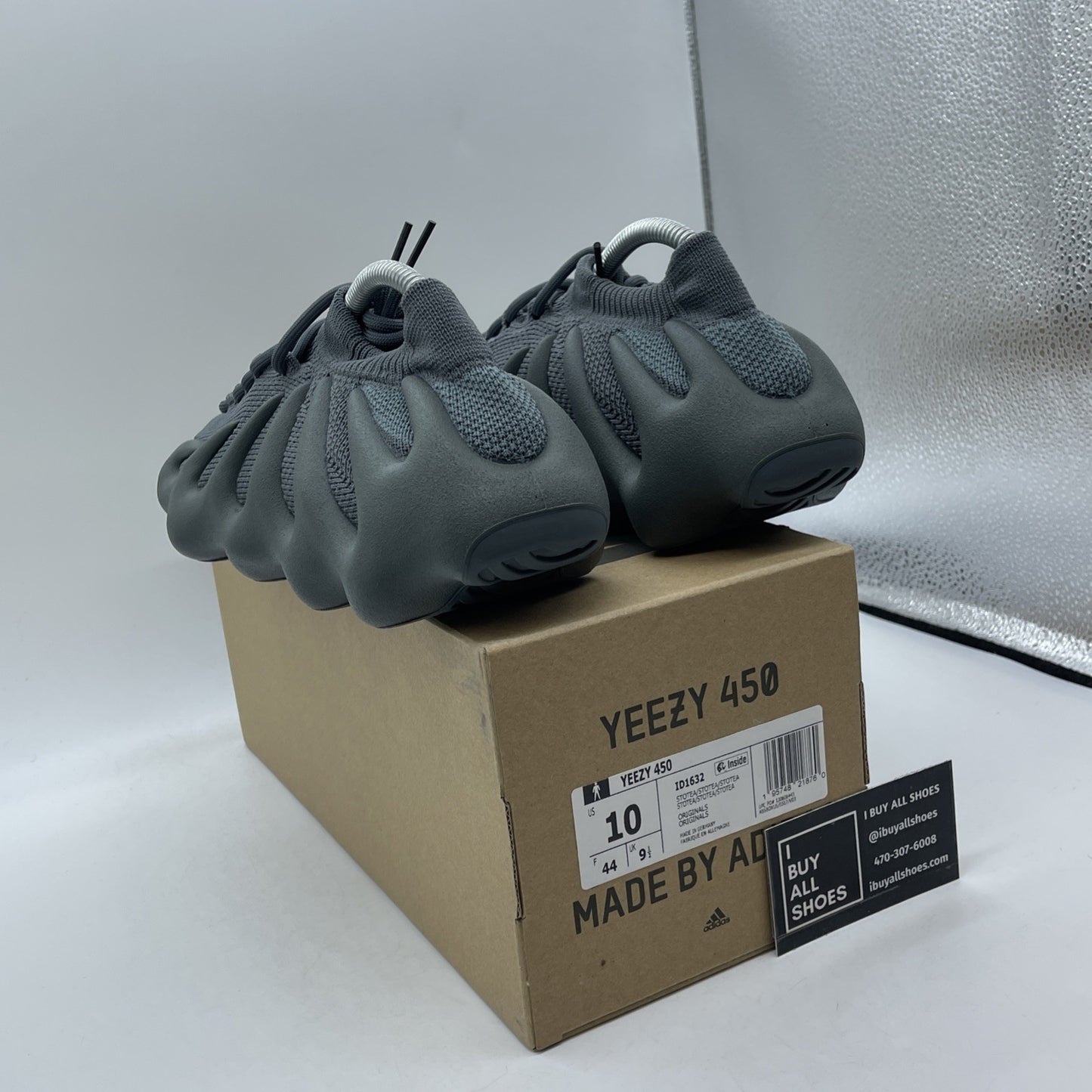 Size 10 - Adidas Yeezy 460 Stone Teal Grey Suede (ID1632)