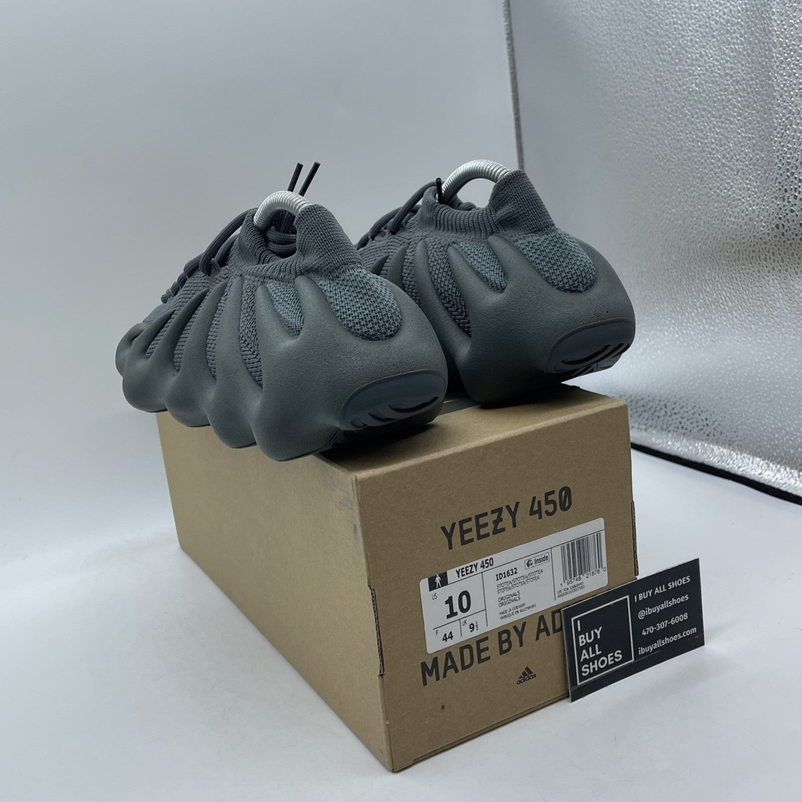 Size 10 - Adidas Yeezy 460 Stone Teal Grey Suede (ID1632)