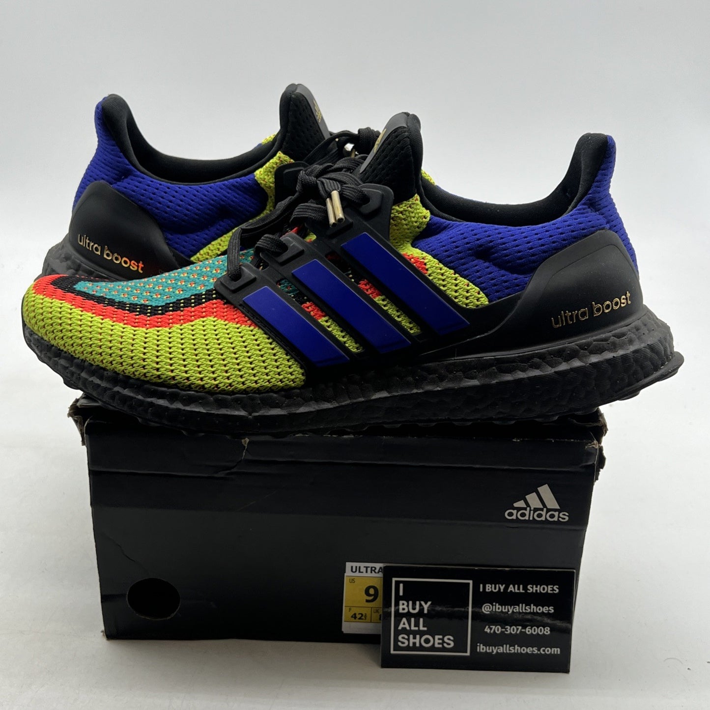 Size 9 - adidas UltraBoost 2.0 DNA What The - Core Black (FW8711)