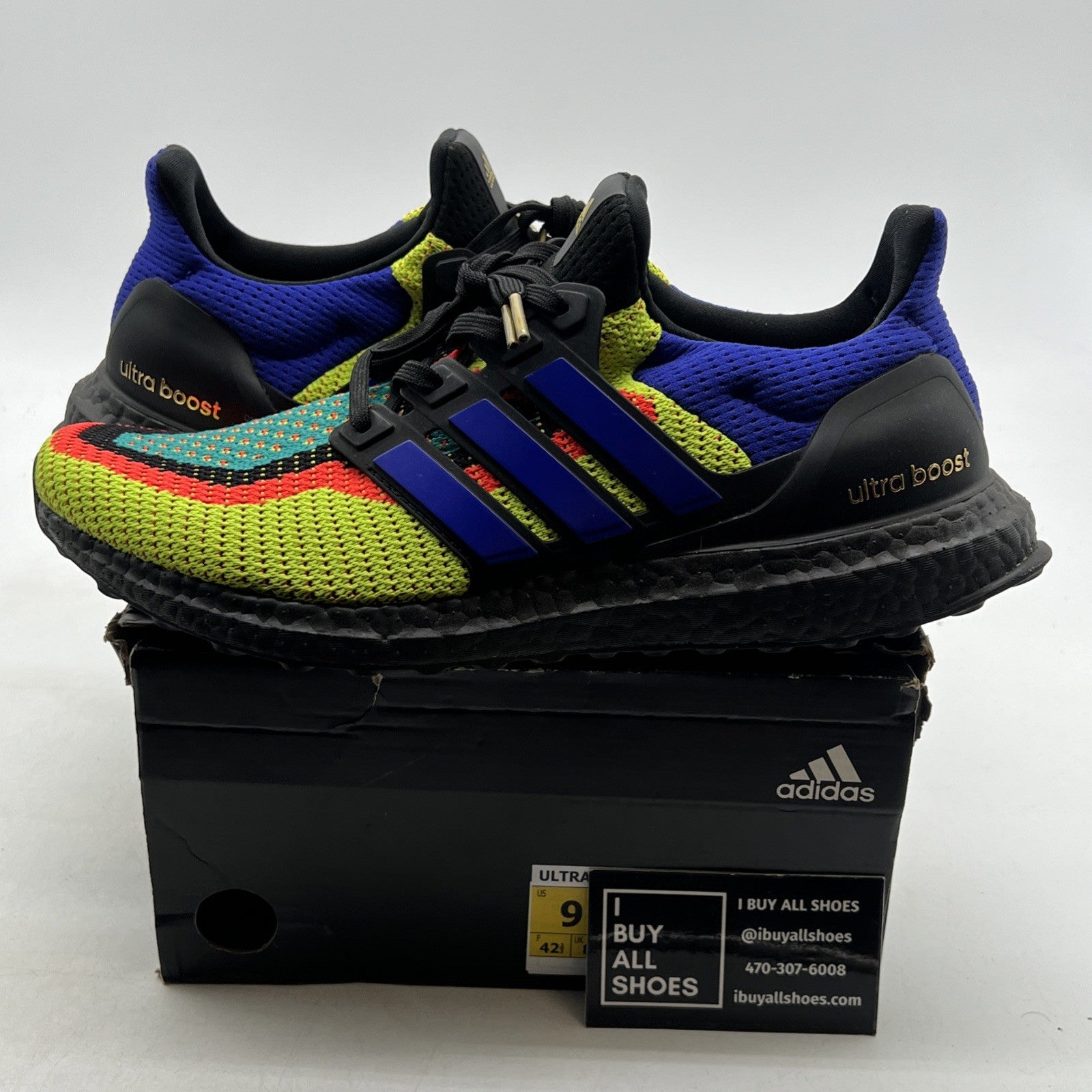 Size 9 - adidas UltraBoost 2.0 DNA What The - Core Black (FW8711)