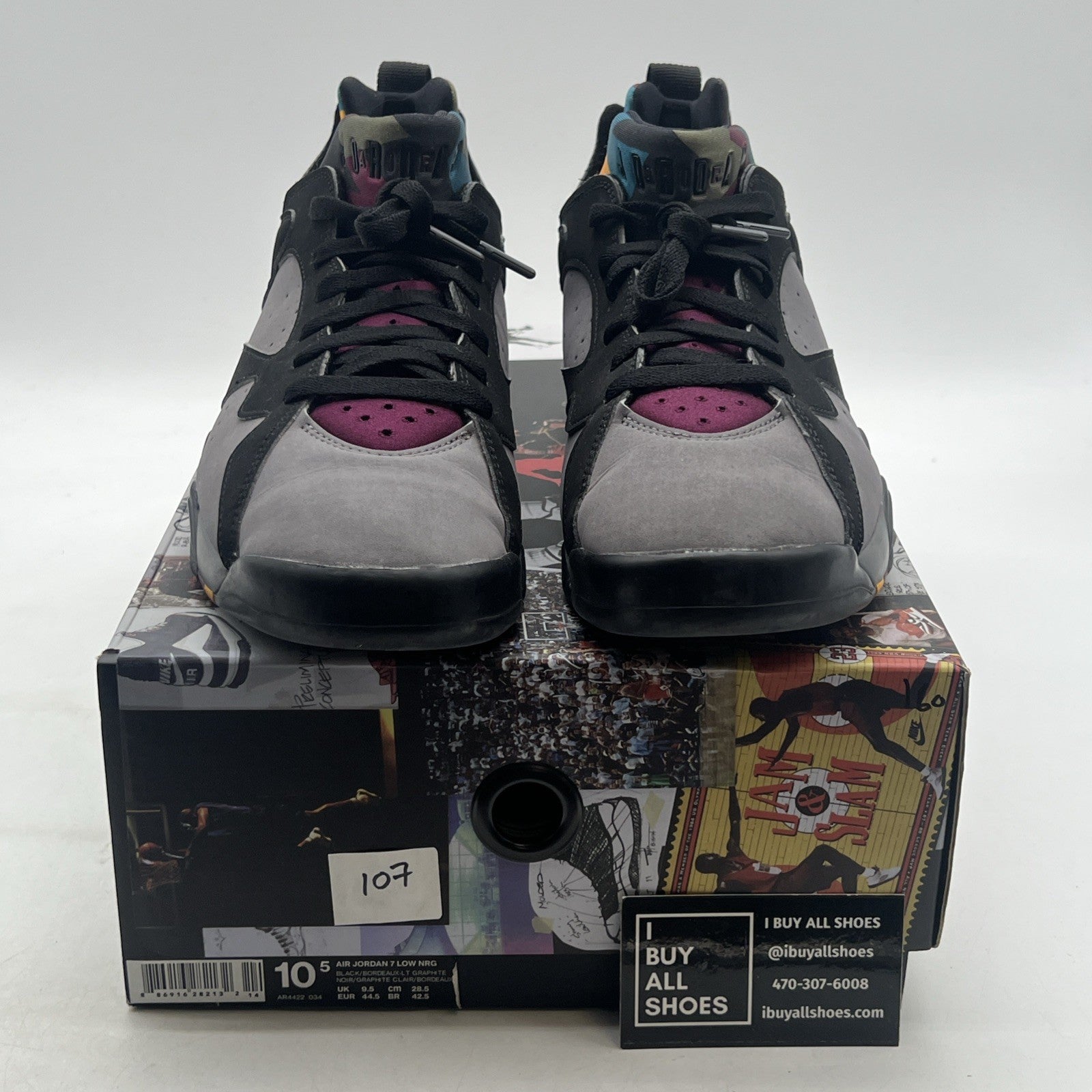 Size 10.5 - Air Jordan 7 Retro NRG Low Bordeaux (AR4422-034)