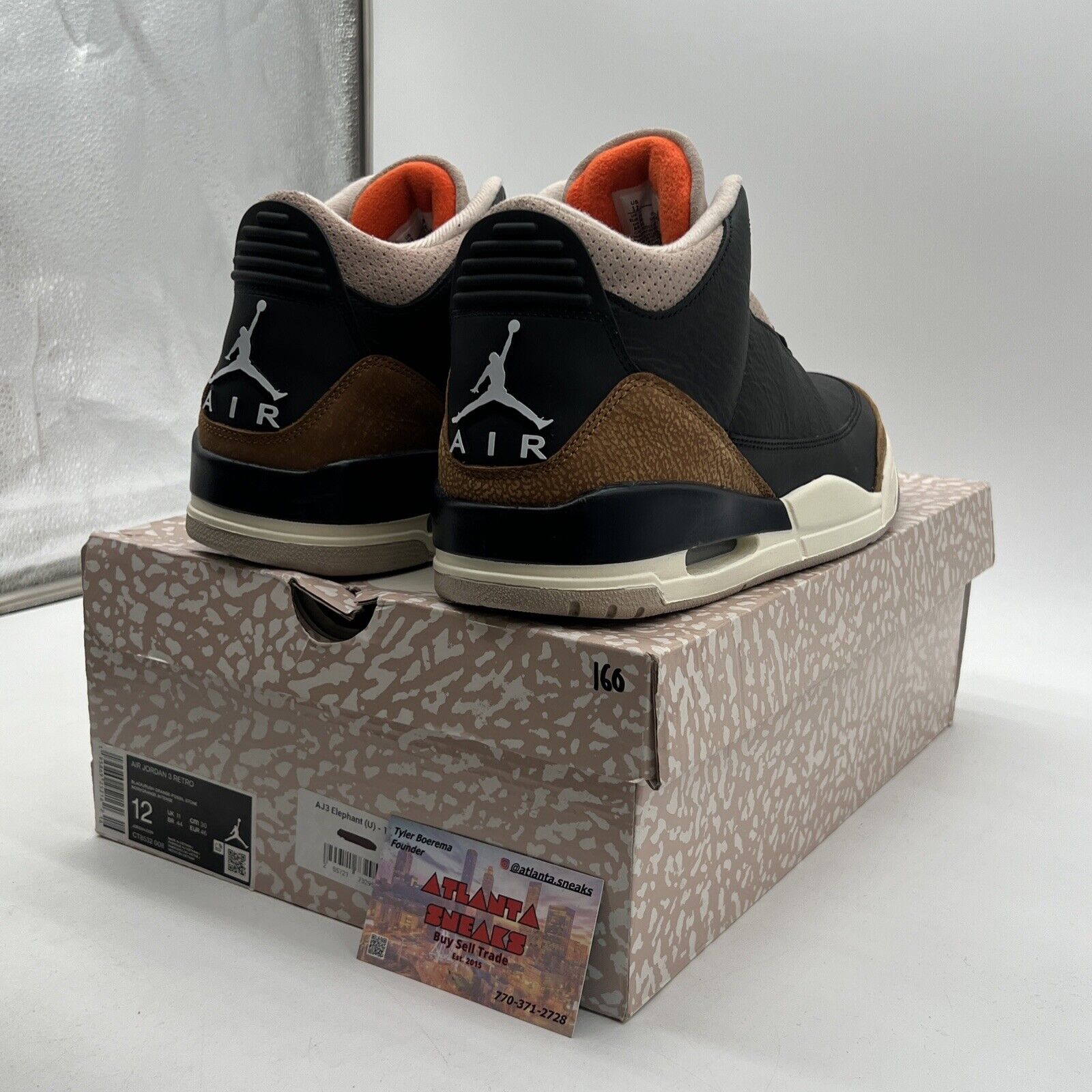 Size 12 - Jordan 3 Retro Mid Desert Elephant Black Brown (CT8532-008)