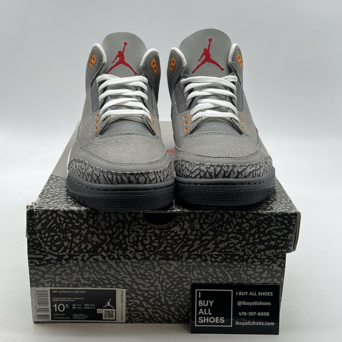 Size 10.5 - Air Jordan 3 Retro Mid Cool Grey (CT8532-012)