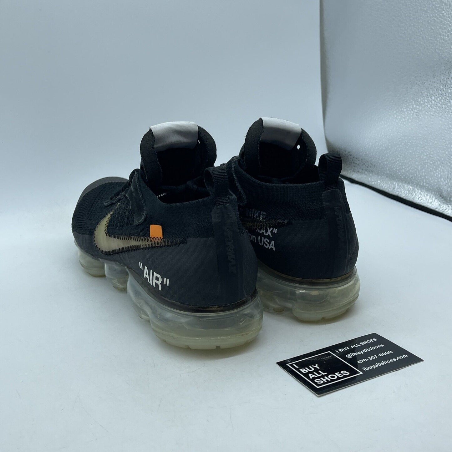 Size 11.5 - Nike Off-White x Air VaporMax Part 2 Black Suede Leather -AA3831-002