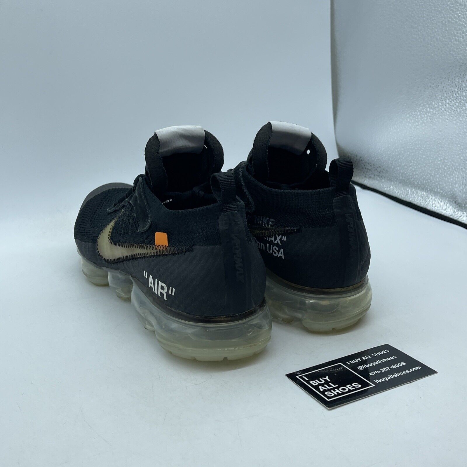 Size 11.5 - Nike Off-White x Air VaporMax Part 2 Black Suede Leather -AA3831-002