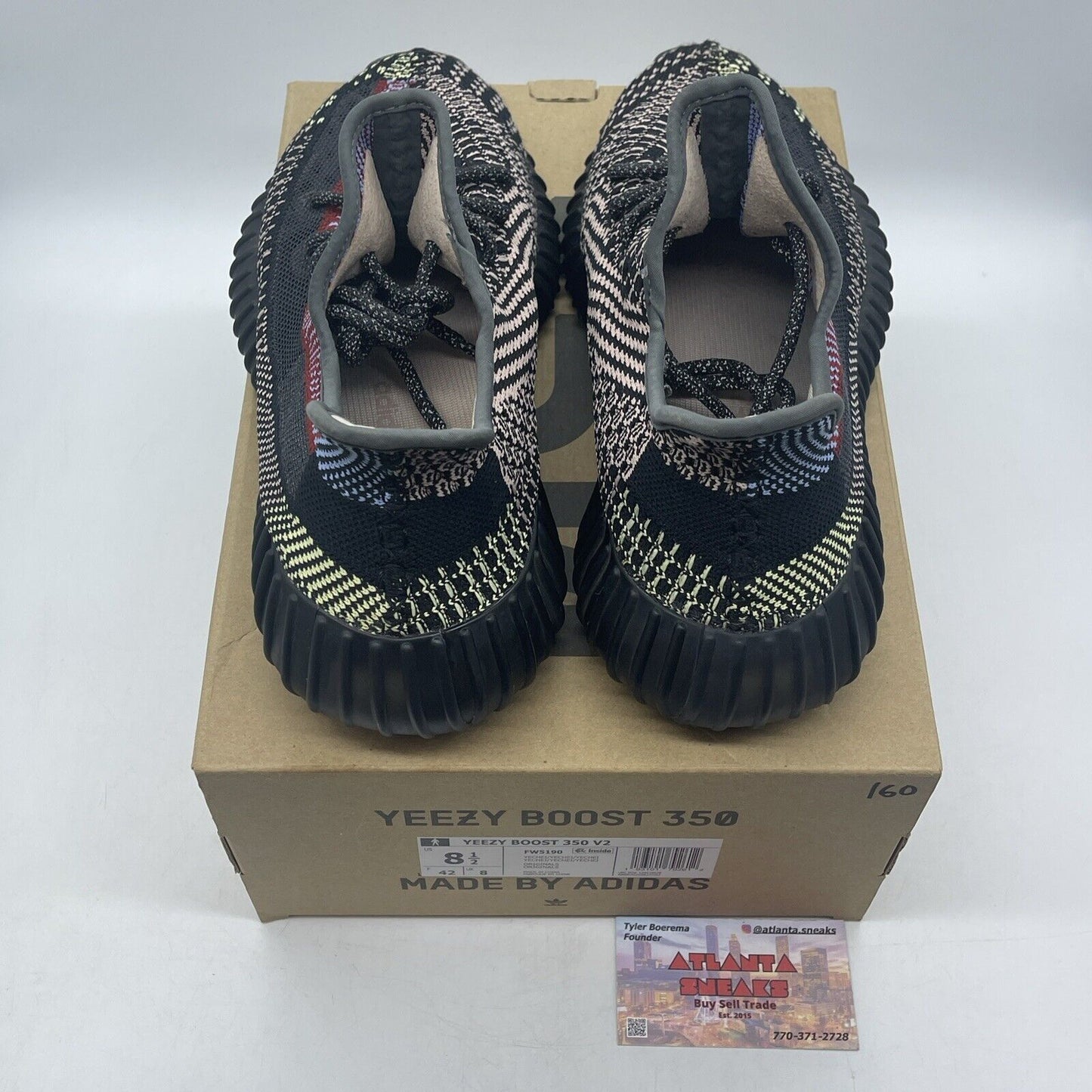 Size 8.5 - adidas Yeezy Boost 350 V2 Yecheil Non-Reflective Black (FW5190)