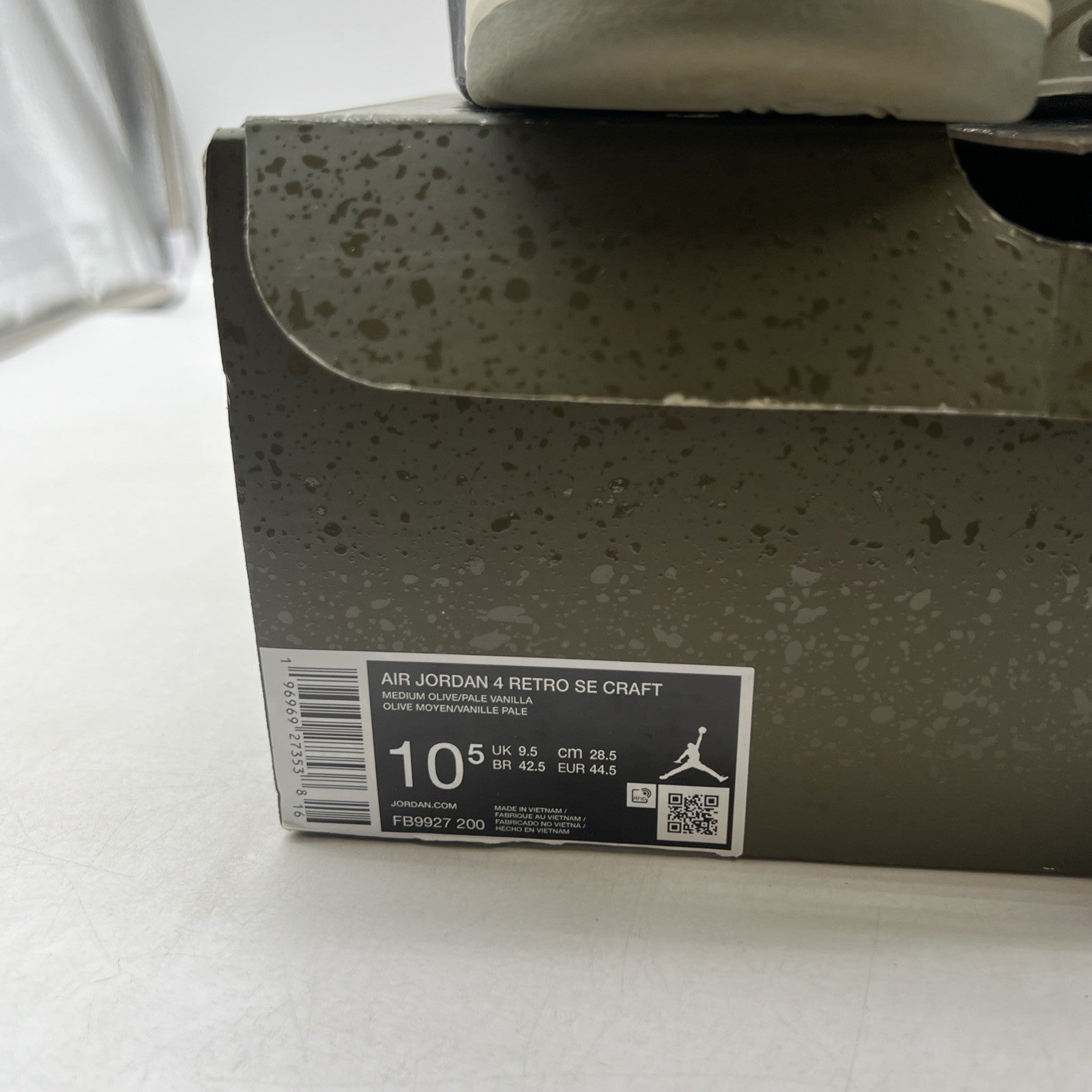 Size 10.5 - Air Jordan 4 SE Retro Low Craft - Olive (FB9927-200)