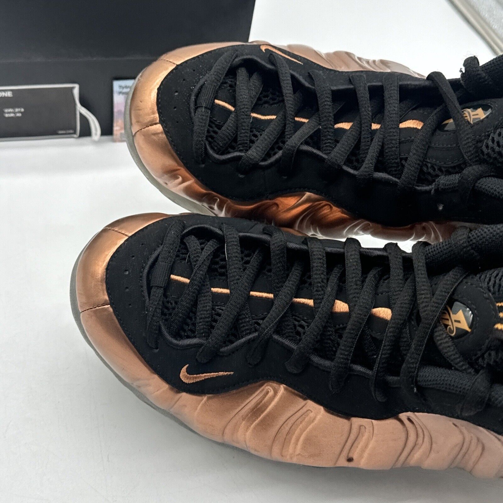 Size 9.5 - Nike Air Foamposite One Copper 2017 Carbon Icy Soles OG Box