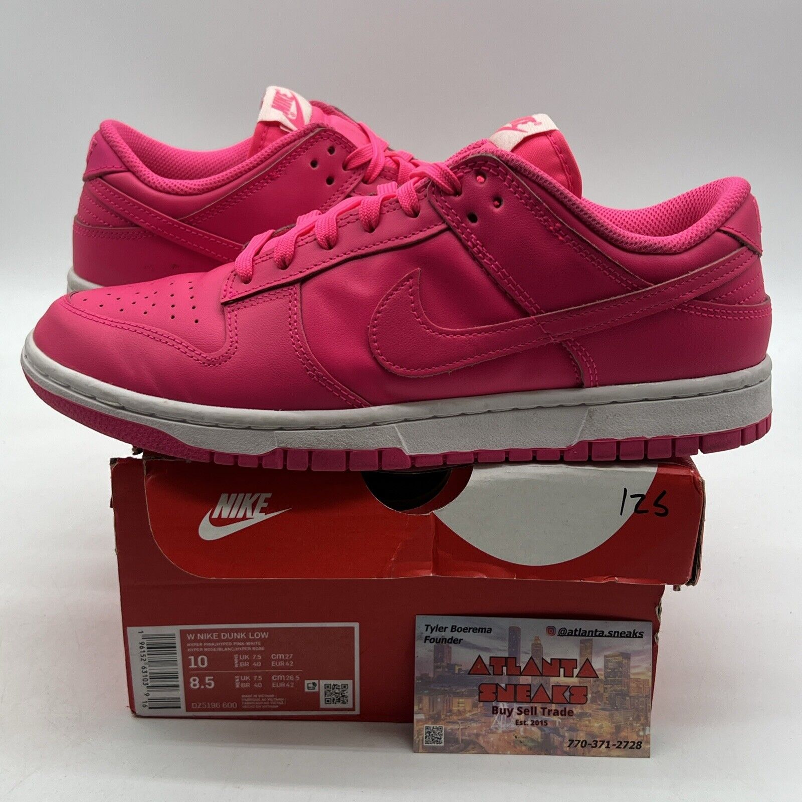 Size 10 - Nike Dunk Low Hyper Pink W (DZ5196-600)