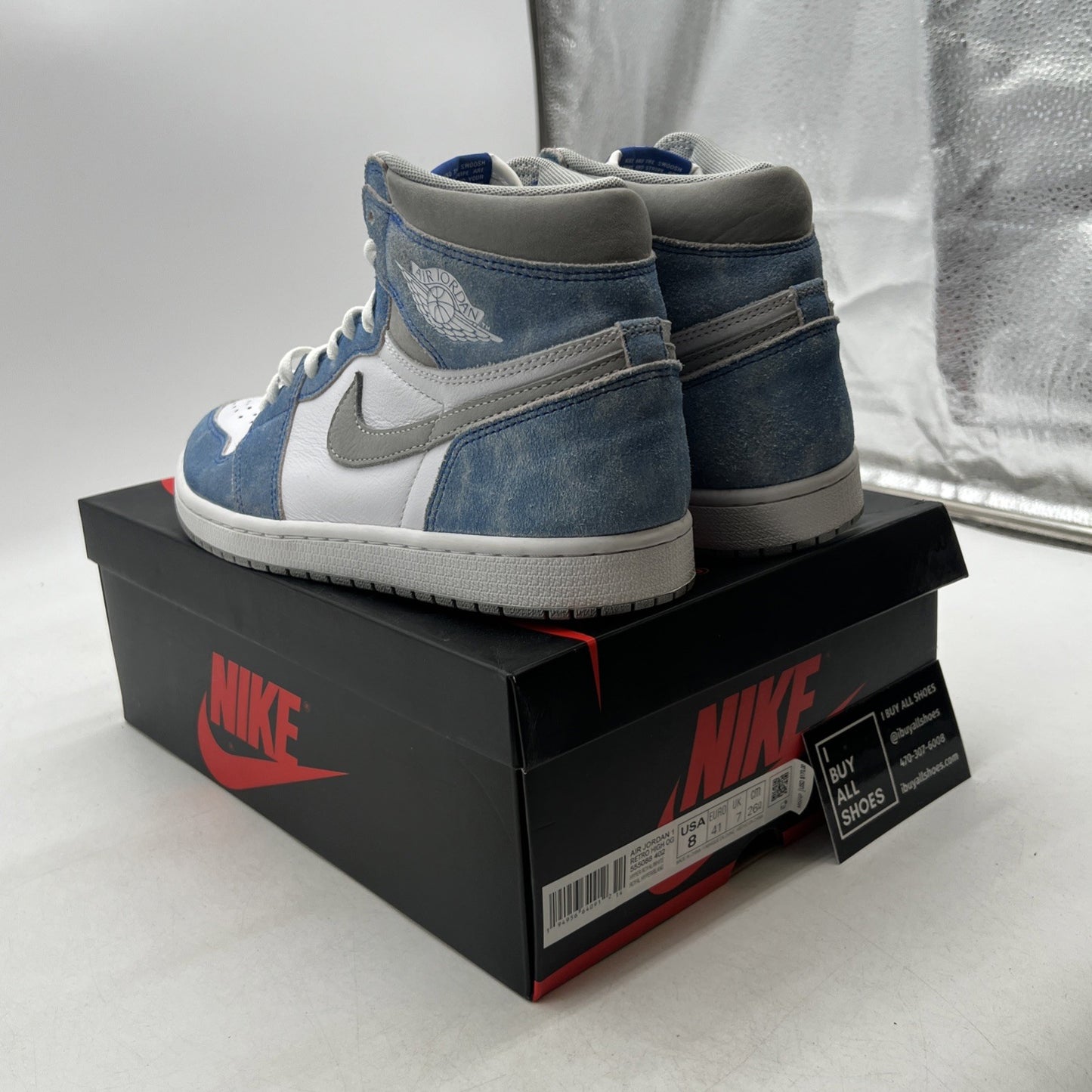 Size 8 - Air Jordan 1 Retro OG High Hyper Royal (555088-402)