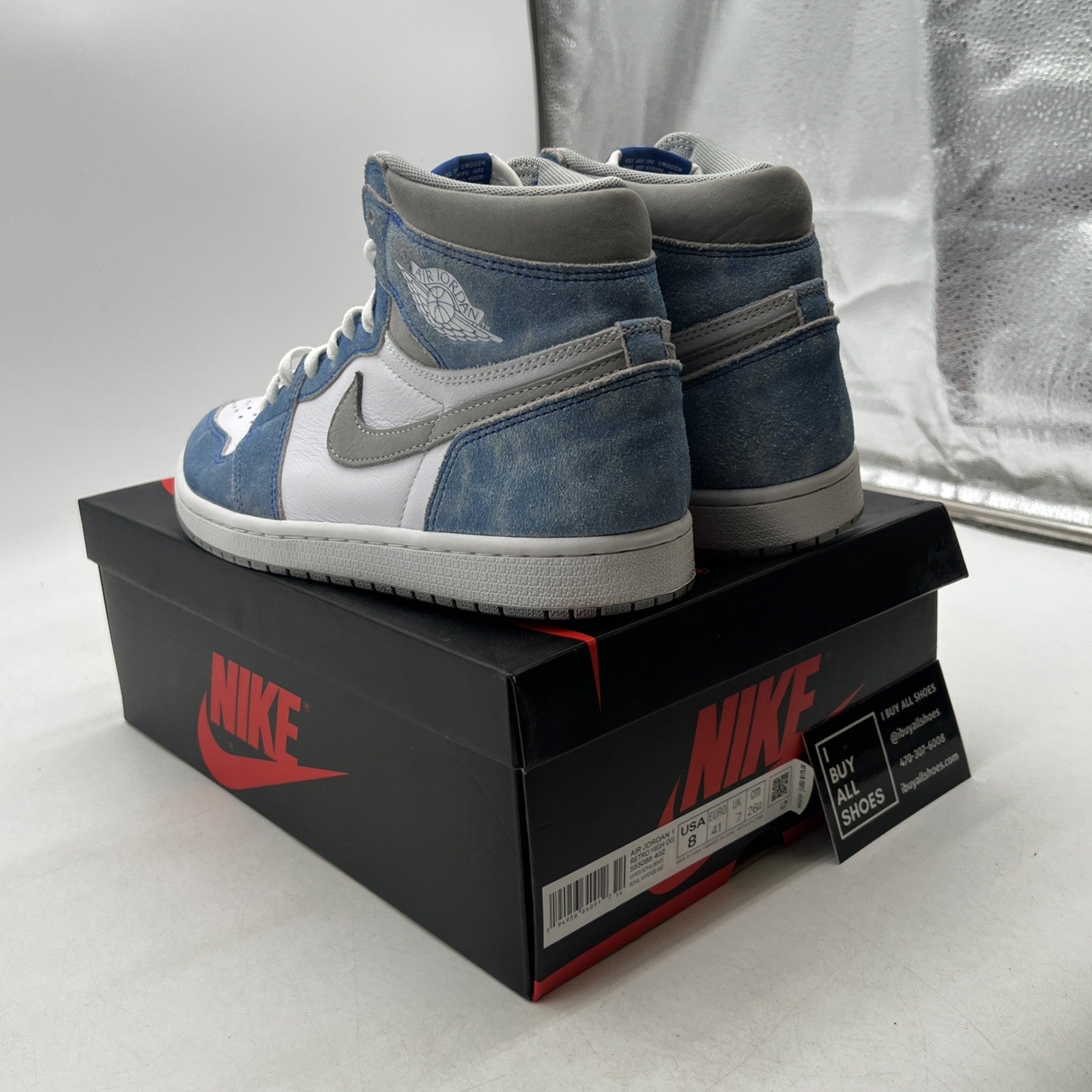 Size 8 - Air Jordan 1 Retro OG High Hyper Royal (555088-402)