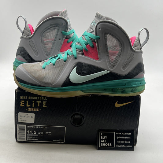 Size 11.5 - Nike LeBron 9 P.S. Elite South Beach (516958-001)