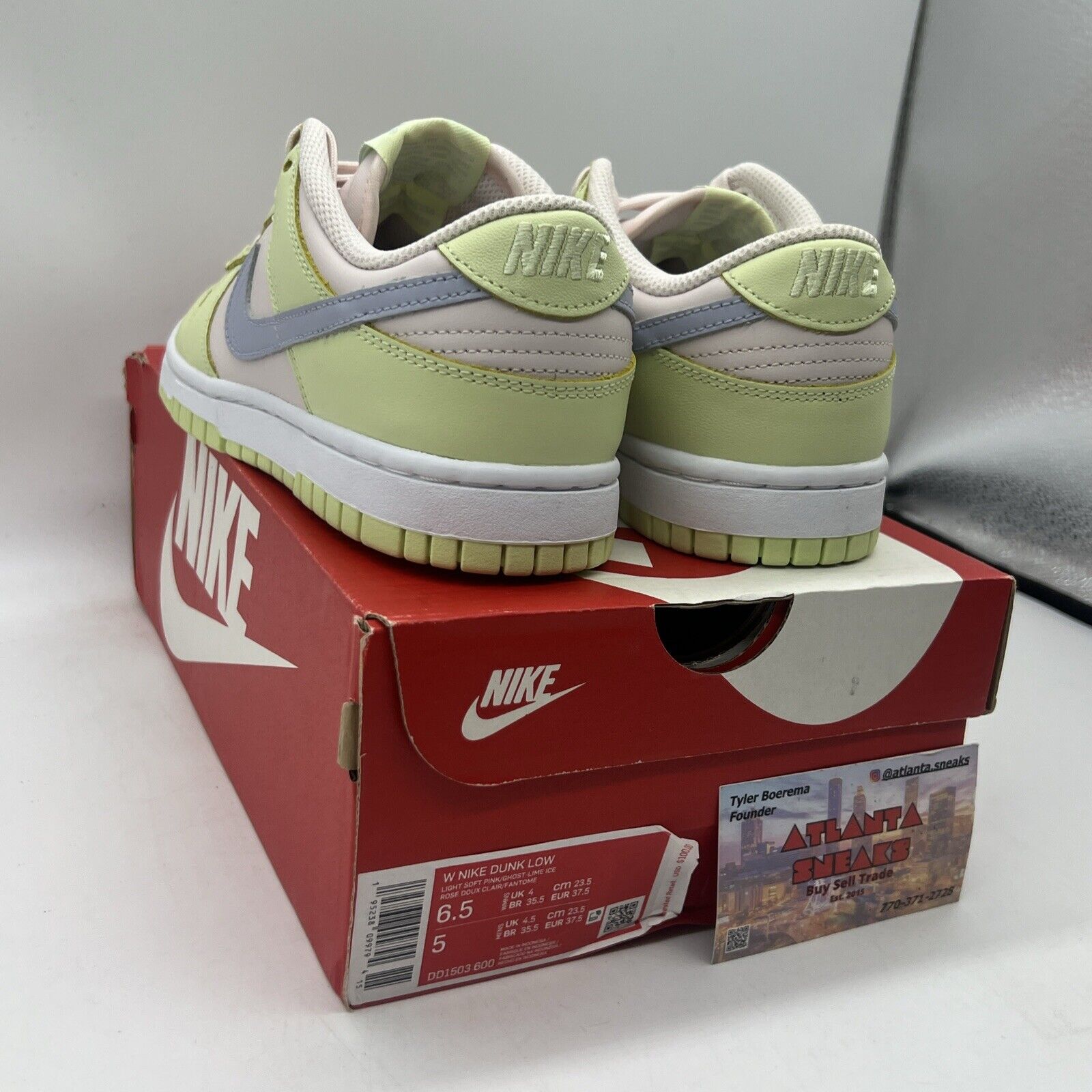 Nike Dunk Low Lace Up Womens Size 6.5 DD1503-600 Lime Ice Brand New Og All DS