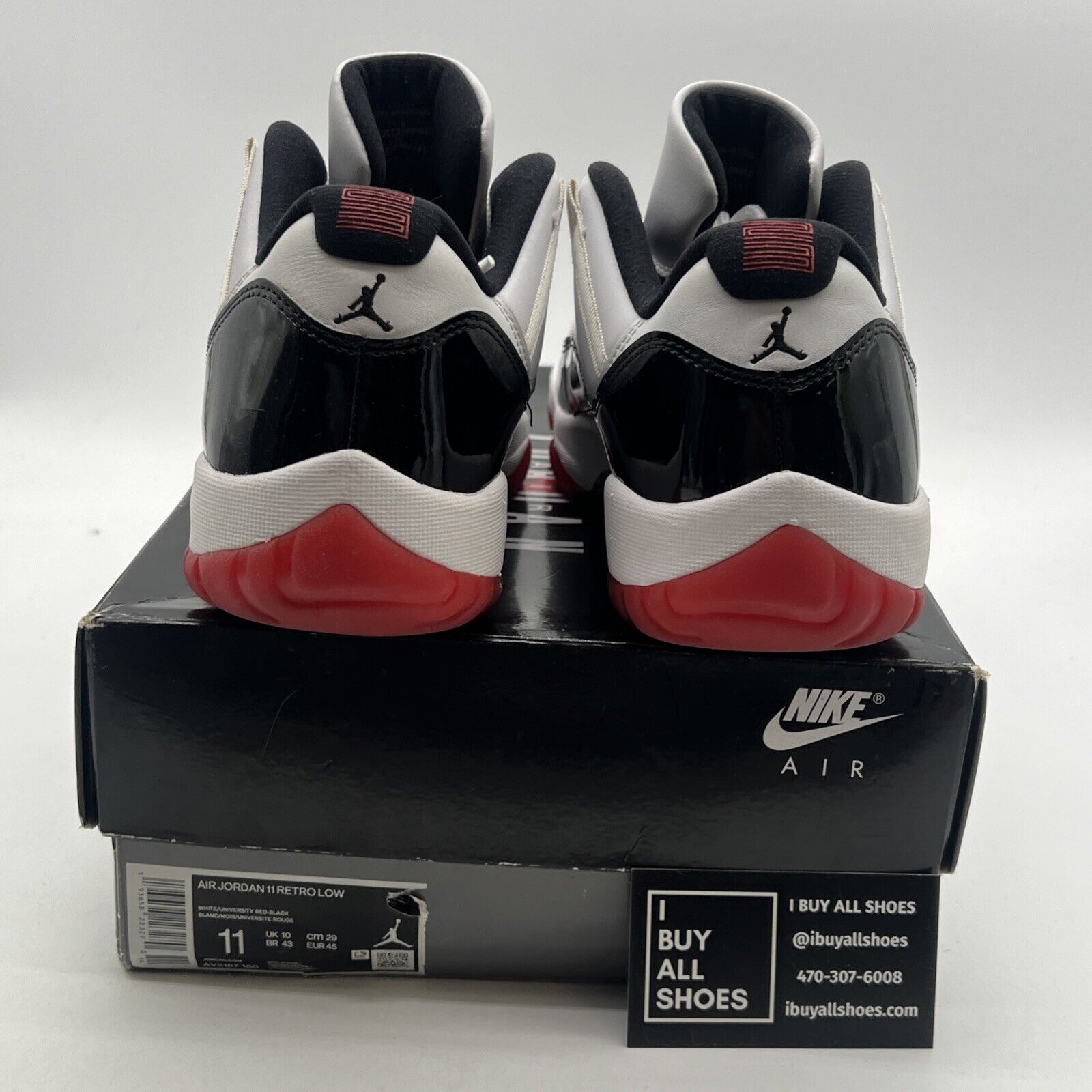 Size 11 - Air Jordan 11 Retro Low Concord-Bred (AV2187-160)