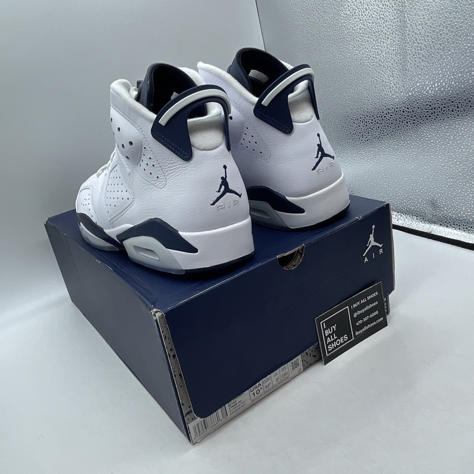 Size 10.5 - Air Jordan 6 Retro Midnight Navy (CT8529-141)