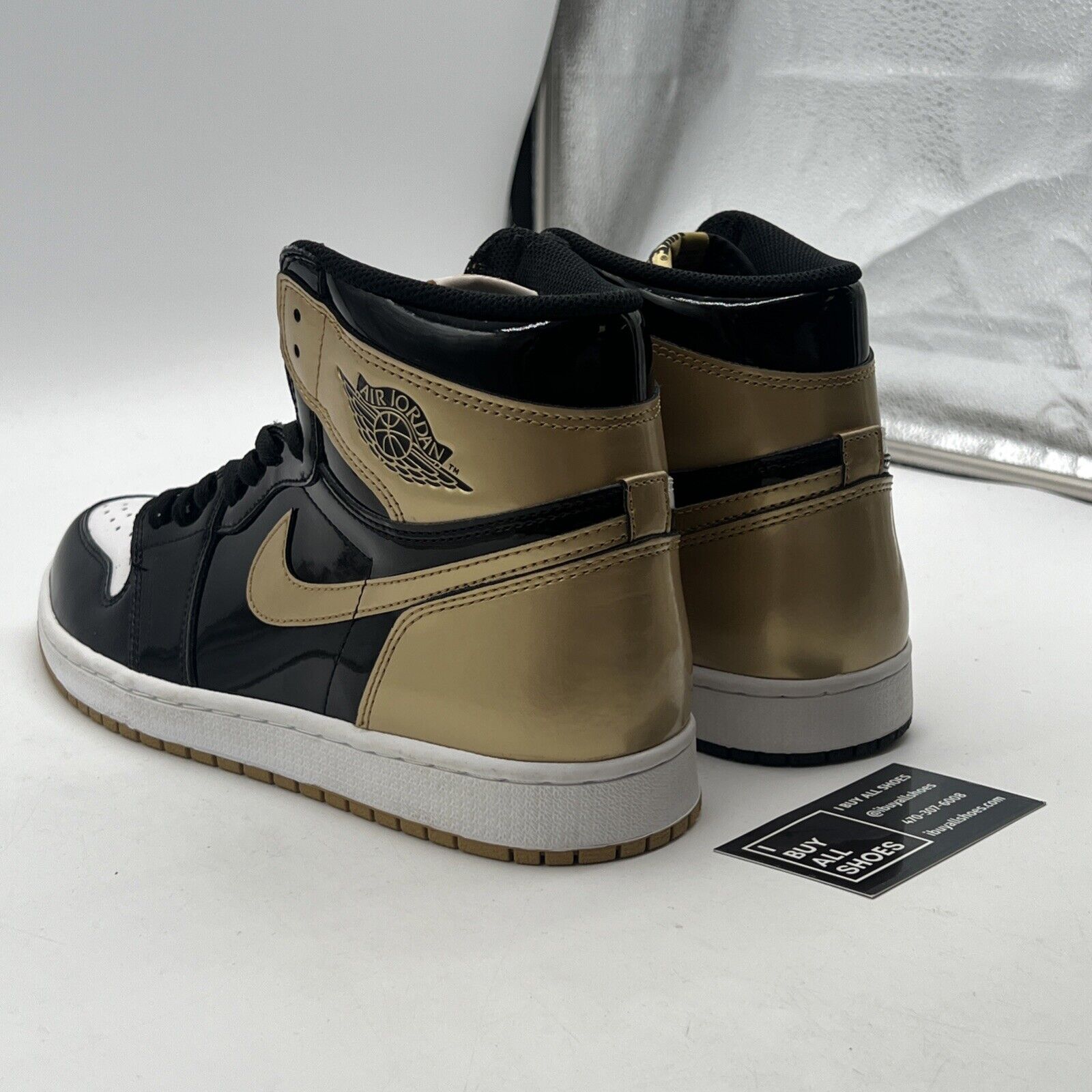 Size 10 - Air Jordan 1 Retro OG NRG High Gold Top 3 (861428-001)