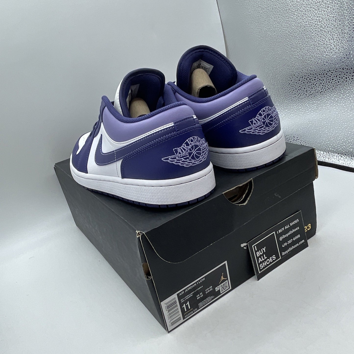 Size 11 - Air Jordan 1 Low Sky J Purple (553558-515)