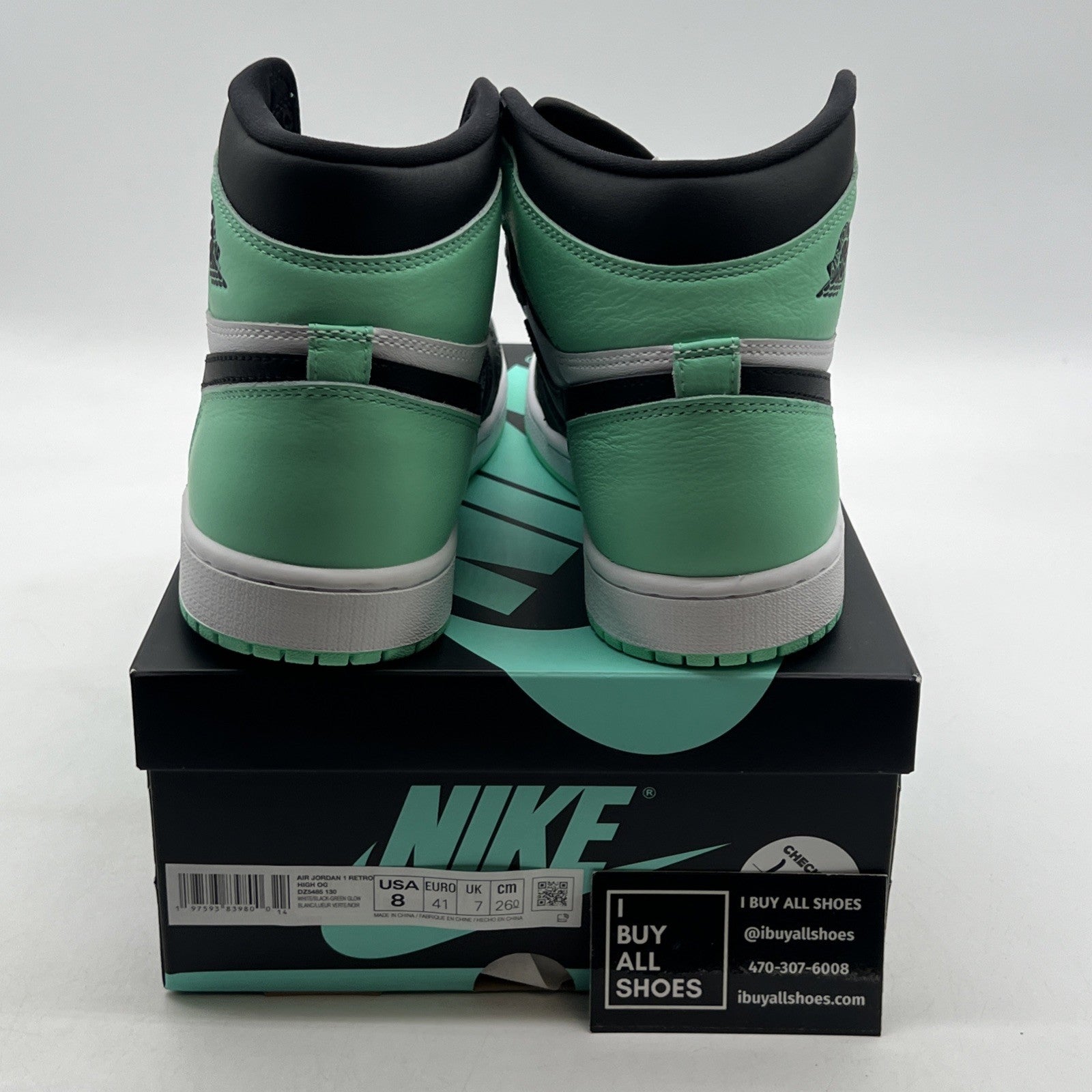 Size 8 - Air Jordan 1 Retro OG High Green Glow (DZ5485-130)
