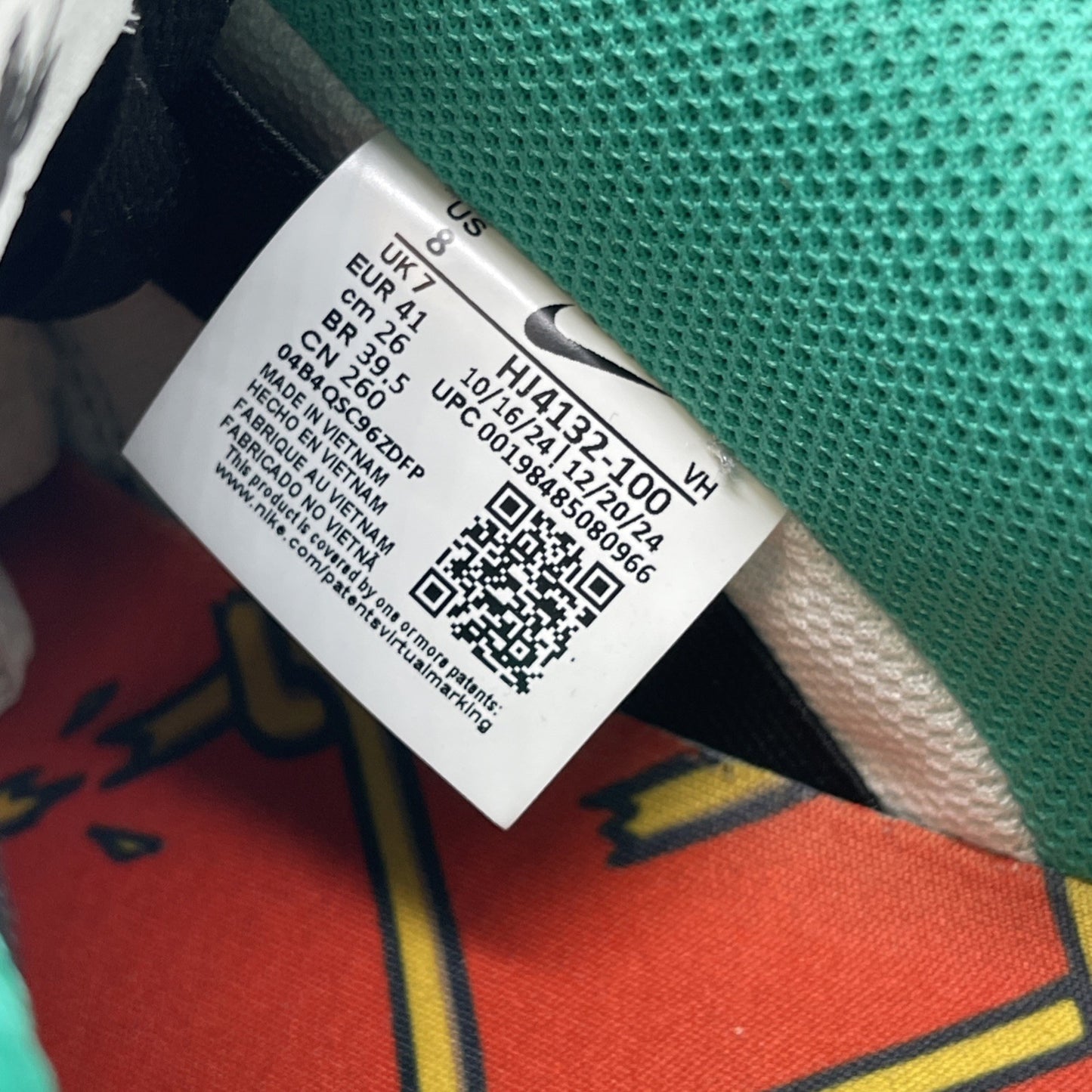 Size 8 - CSEF x Nike Dunk SB Low White Clear Emerald (HJ4132-100)