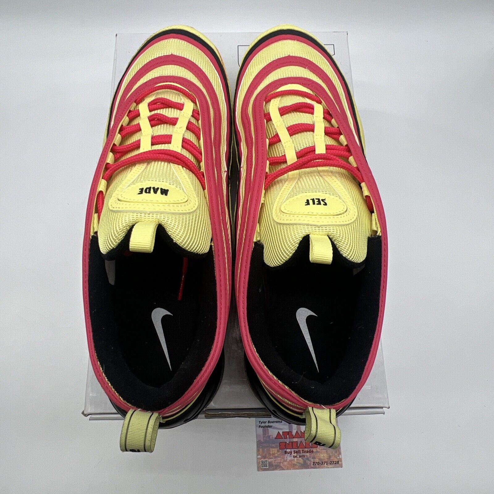 Size 13 - Nike Air Max 97 ID By You (DJ3181-XXX) Red Yellow Black