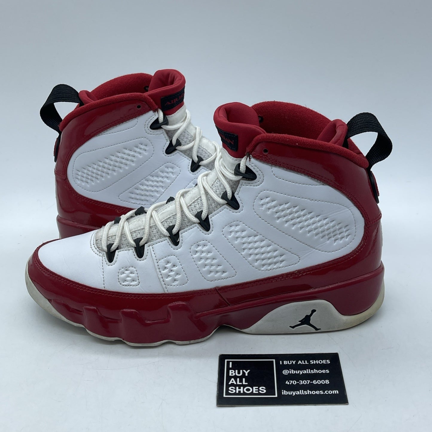Size 10 - Air Jordan 9 Retro Gym Red White Black Leather (302370-160)