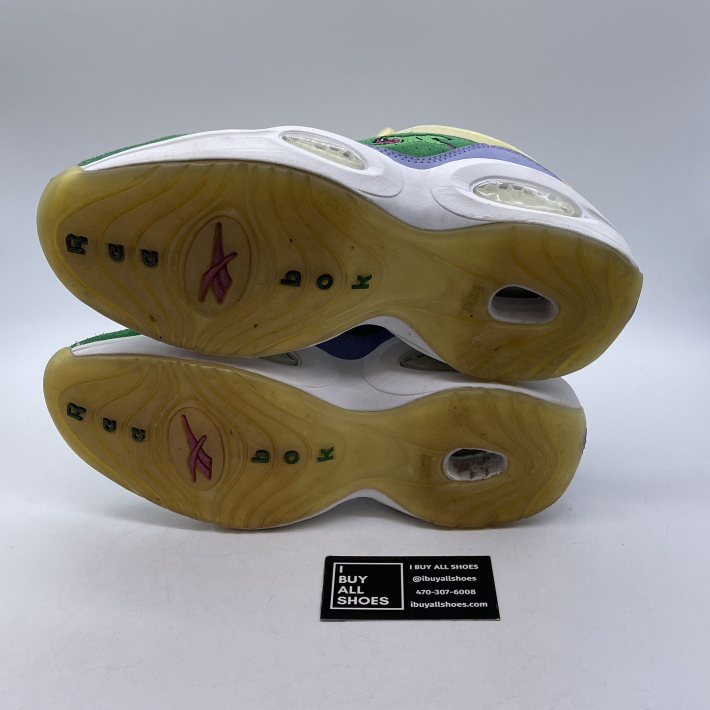 Size 9.5 - Reebok BBC Ice Cream x Question Low Yellow Lilac Glow (FZ4345)