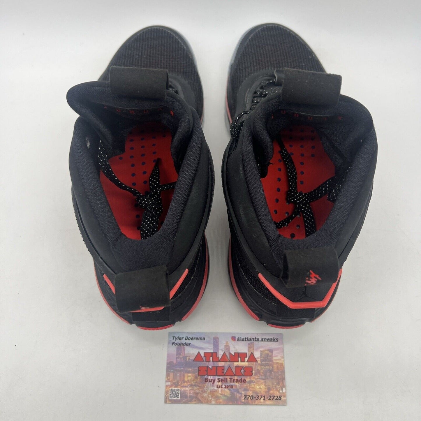 Size 9.5 - Air Jordan 36 Black Infrared Icey Suede (CZ2650-001)