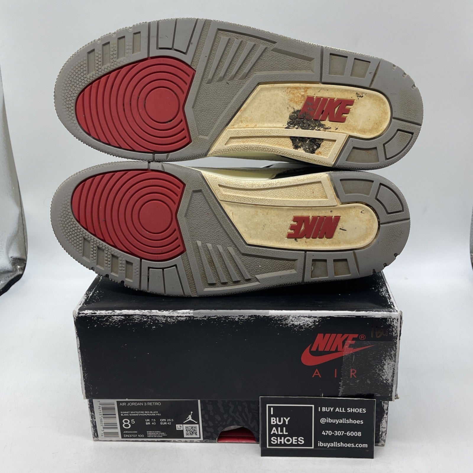 Size 8.5 - Air Jordan 3 Retro Mid White Cement Reimagined (DN2707-100)
