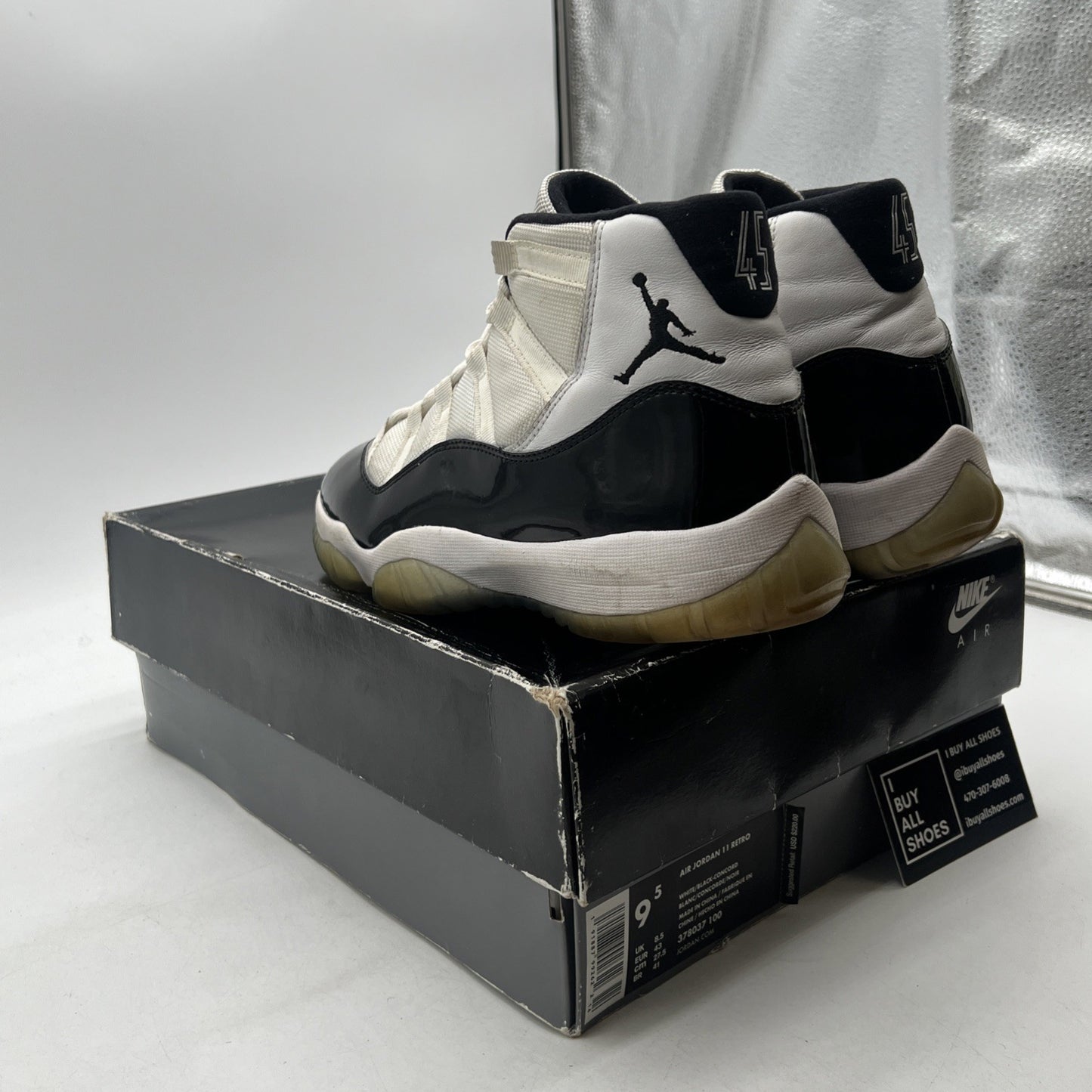 Size 9.5 - Air Jordan 11 Retro High Concord (378037-100)